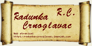 Radunka Crnoglavac vizit kartica